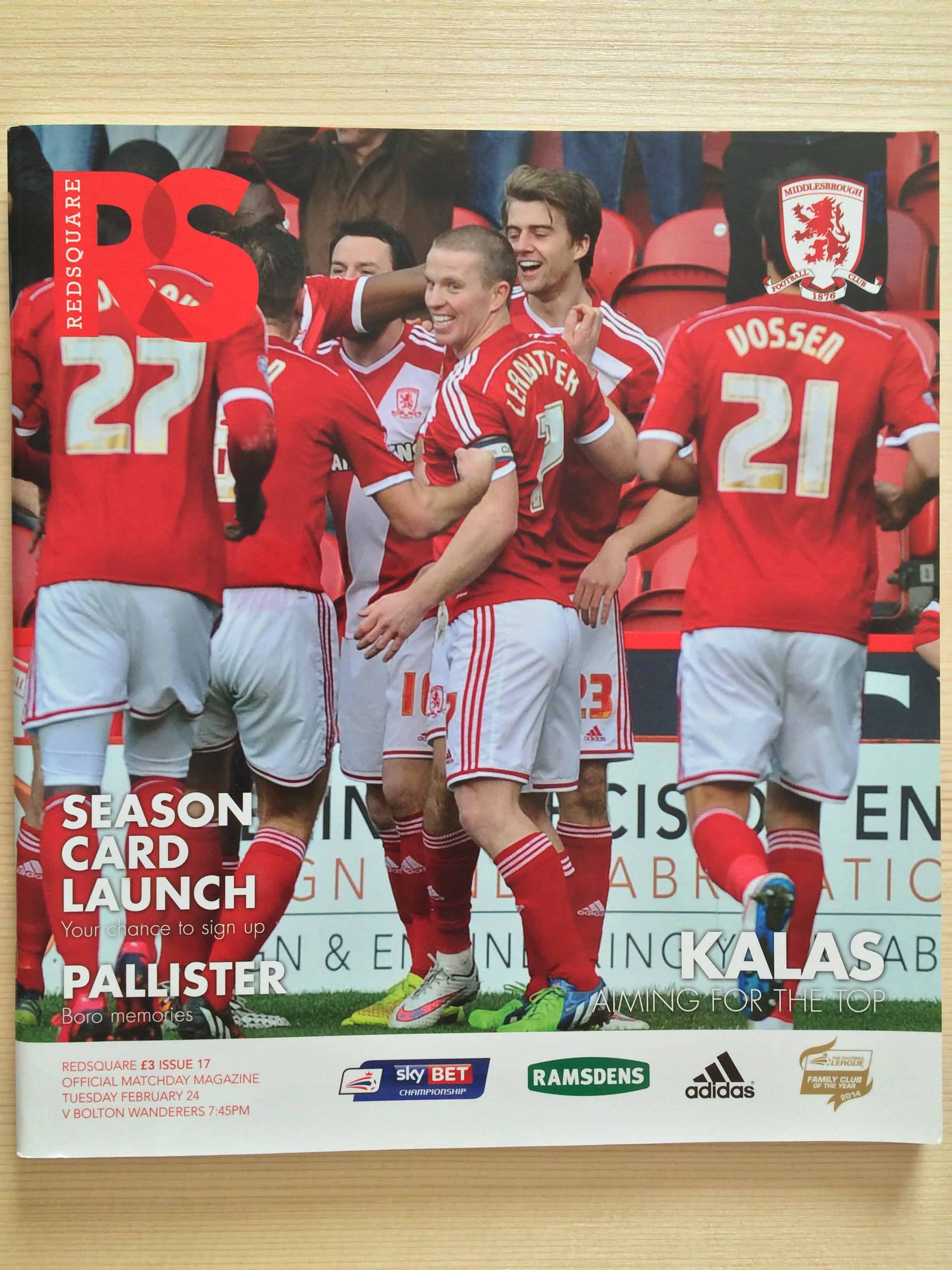 Middlesbrough FC v Bolton Wanderers FC